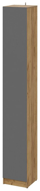 Шкаф-пенал SV Авиньон, 50x221.6х50.6 см, графит, коричневый купить,NaN