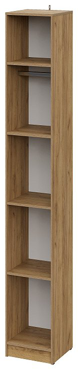 Шкаф-пенал SV Авиньон, 50x221.6х50.6 см, графит, коричневый купить,NaN