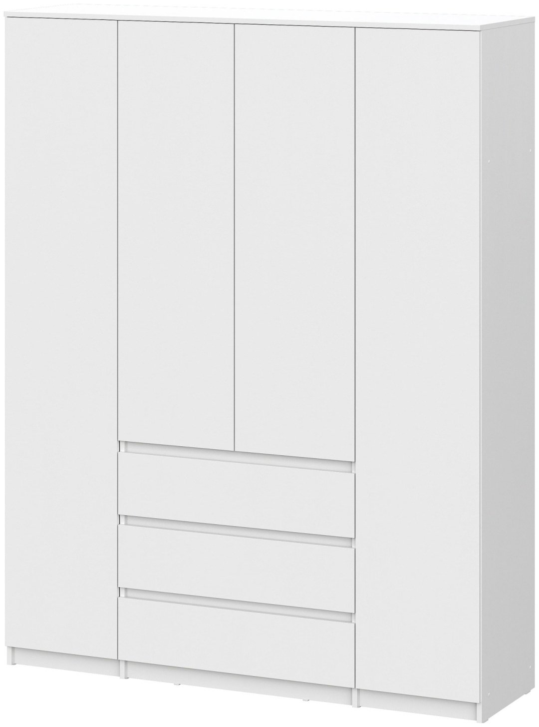 Распашной шкаф SV Денвер, 160x205х46.2 см, белый купить,NaN
