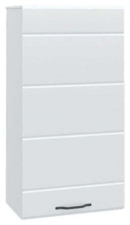 Шкаф-пенал навесной Асти, 60x35x115.5 см, белый купить,NaN