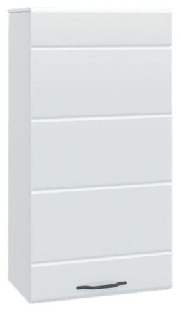 Шкаф-пенал навесной Асти, 60x35x115.5 см, белый купить,NaN
