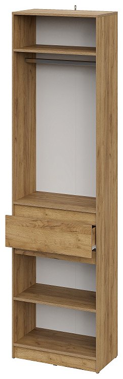 Распашной шкаф SV Авиньон, 90x221.6х50.6 см, графит, коричневый купить,NaN
