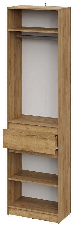Распашной шкаф SV Авиньон, 90x221.6х50.6 см, графит, коричневый купить,NaN