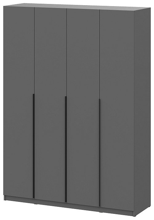 Распашной шкаф ШК 5, 160.1x221.6х50.6 см, графит купить,NaN