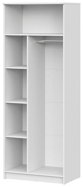 Распашной шкаф SV ШК 2, 80x210х51 см, белый купить,NaN
