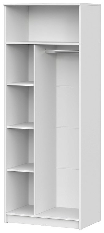 Распашной шкаф SV ШК 2, 80x210х51 см, белый купить,NaN