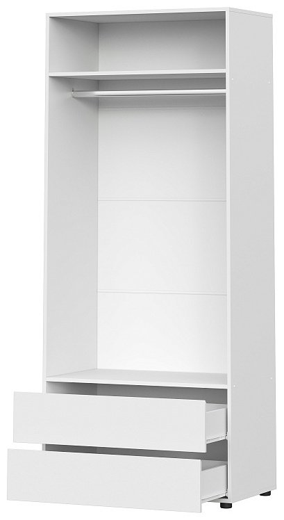 Распашной шкаф SV Токио, 80.1x210х51.6 см, белый купить,NaN