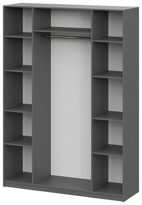 Распашной шкаф ШК 5, 160.1x221.6х50.6 см, графит купить,NaN