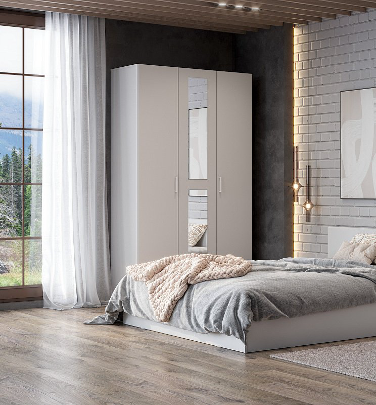 Распашной шкаф SV Токио, 120.1x210х52 см, белый купить,NaN