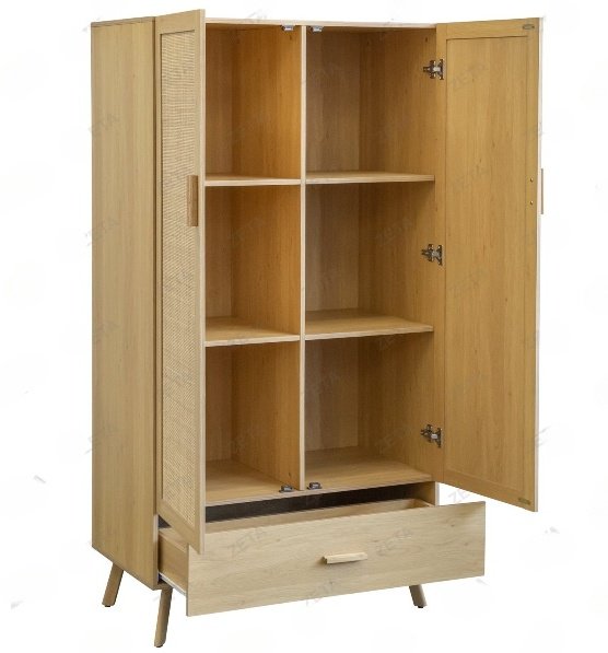 Распашной шкаф ZETA 750WD, 55x180х55 см, бежевый купить,NaN