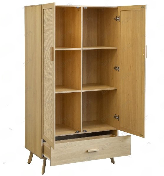 Распашной шкаф ZETA 750WD, 55x180х55 см, бежевый купить,NaN