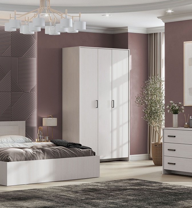 Распашной шкаф SV МСП 1, 120.1x209.4х50 см, бежевый купить,NaN