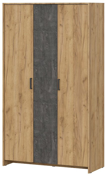 Распашной шкаф SV МСП 1, 120.1x209.4х50 см, коричневый, серый купить,NaN