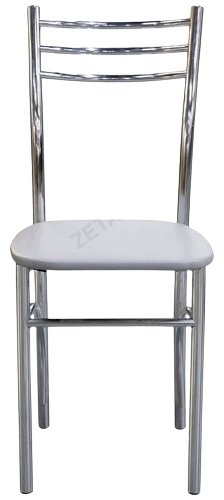 Стул stulshop Париж 2.0, 85x38.5x37 см, светло серый, хром сатиновый купить,NaN