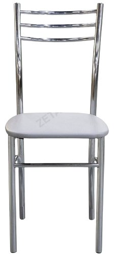 Стул stulshop Париж 2.0, 85x38.5x37 см, светло серый, хром сатиновый купить,NaN