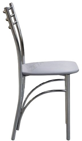 Стул stulshop Париж 2.0, 85x38.5x37 см, светло серый, хром сатиновый купить,NaN