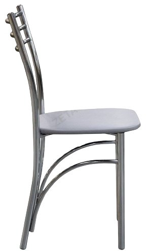 Стул stulshop Париж 2.0, 85x38.5x37 см, светло серый, хром сатиновый купить,NaN
