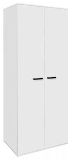 Распашной шкаф Кул-125.1, 80x200х50 см, белый купить,NaN