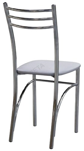 Стул stulshop Париж 2.0, 85x38.5x37 см, светло серый, хром сатиновый купить,NaN