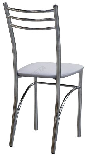 Стул stulshop Париж 2.0, 85x38.5x37 см, светло серый, хром сатиновый купить,NaN