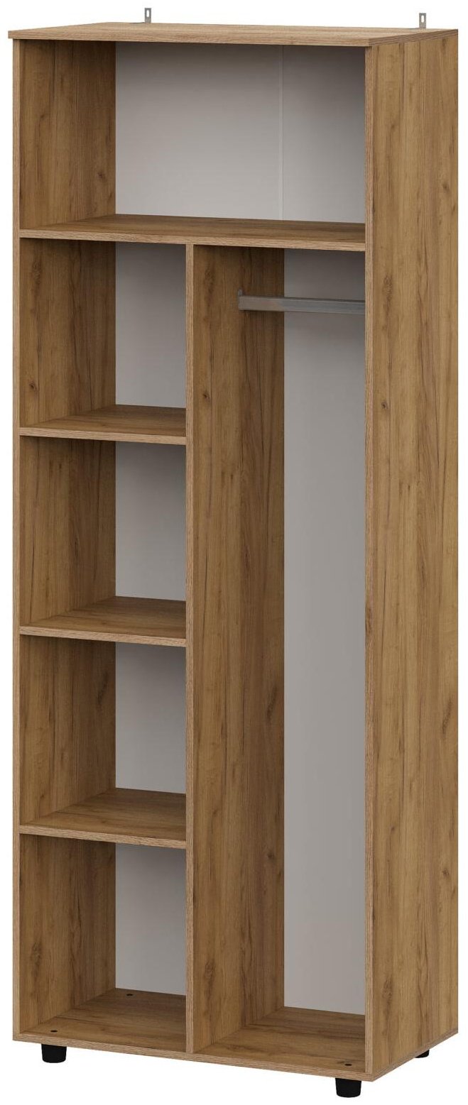 Распашной шкаф ZETA Байкал, 80x210.6х46.4 см, графит, коричневый купить,NaN