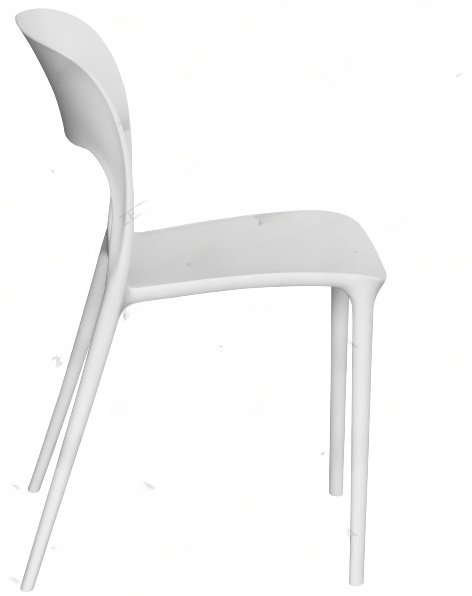 Стул ZETA C-47, 82x40x41 см, белый 1 шт. купить,NaN