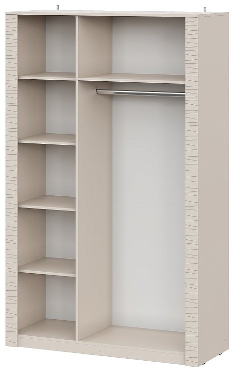 Распашной шкаф СВ Мебель Калипсо, 130.1x210х52 см, бежевый купить,NaN