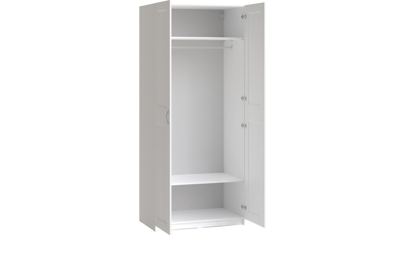 Распашной шкаф МАКС-1, 100x233х61 см, белый купить,NaN