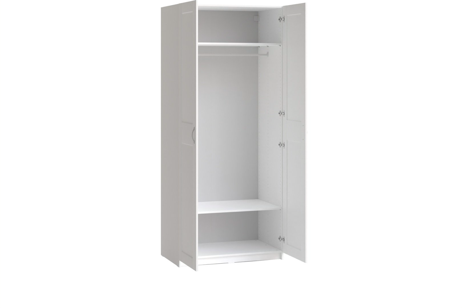 Распашной шкаф МАКС-1, 100x233х61 см, белый купить,NaN