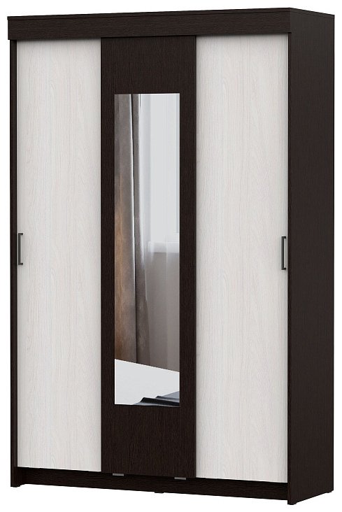 Шкаф-купе SV ШКП 2, 130x201х50 см, темно-коричневый купить,NaN
