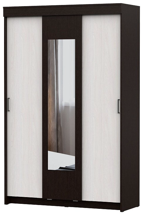 Шкаф-купе SV ШКП 2, 130x201х50 см, темно-коричневый купить,NaN