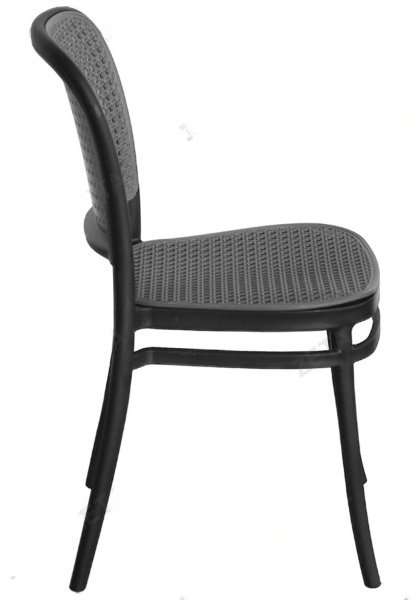 Стул ZETA THDC678, 84x40.5x41.5 см, темно-серый, черный 1 шт. купить,NaN