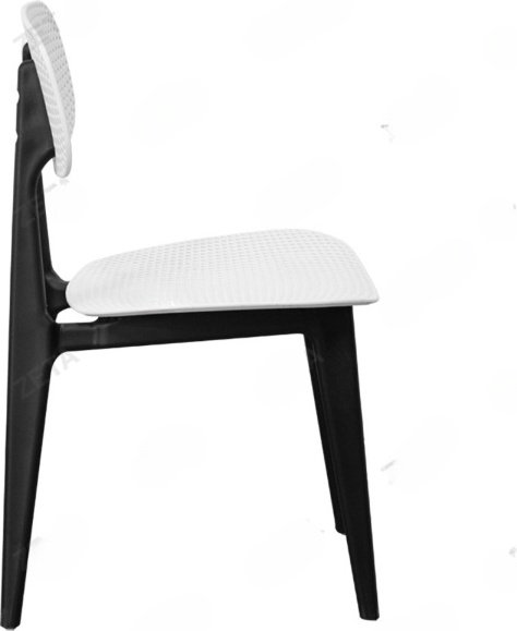 Стул ZETA C-108, 79.5x46x42.5 см, белый, черный 1 шт. купить,NaN