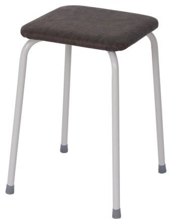 Табурет ЗМИ Пенёк Т271К, 45x30x30 см, белый, темно-коричневый купить,NaN