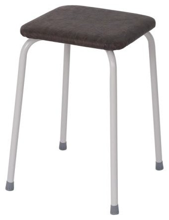 Табурет ЗМИ Пенёк Т271К, 45x30x30 см, белый, темно-коричневый купить,NaN