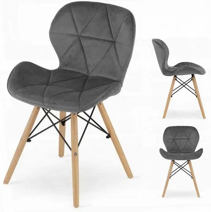 Стул ZETA P-237, 71x40x45 см, серый 1 шт. купить,NaN