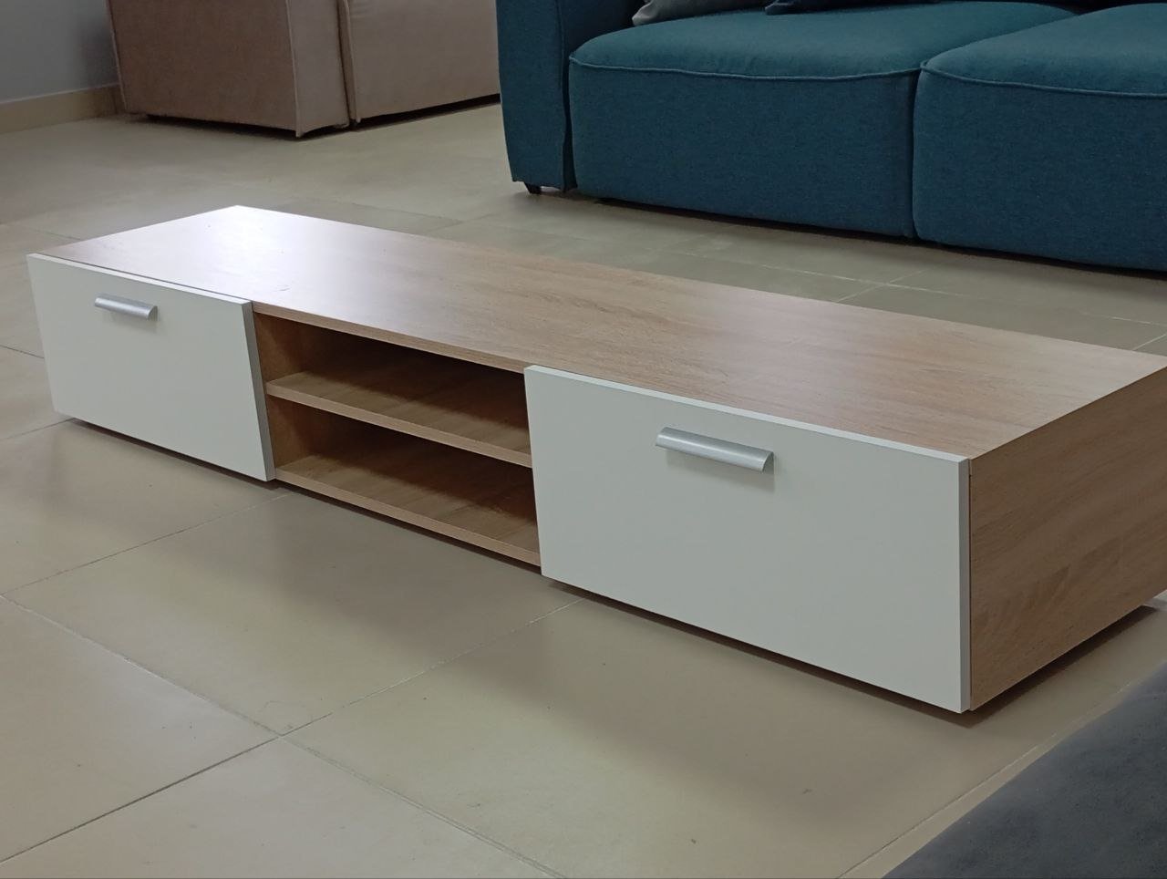 ТВ-тумба напольная Divan Boss LUX, 175x27x40 см, бежевый купить,NaN