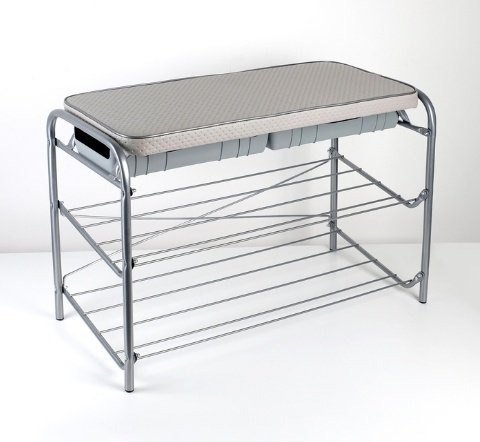 Обувница Nika 79x33x51см серый купить,NaN
