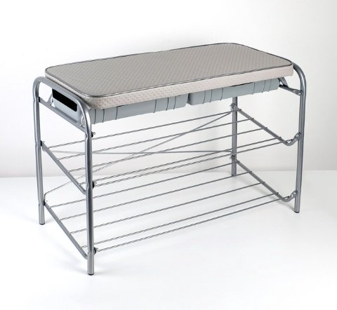 Обувница Nika 79x33x51см серый купить,NaN