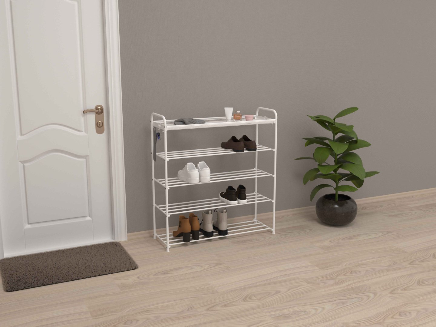 Обувница ЗМИ 80x30x95 см, металл купить,NaN