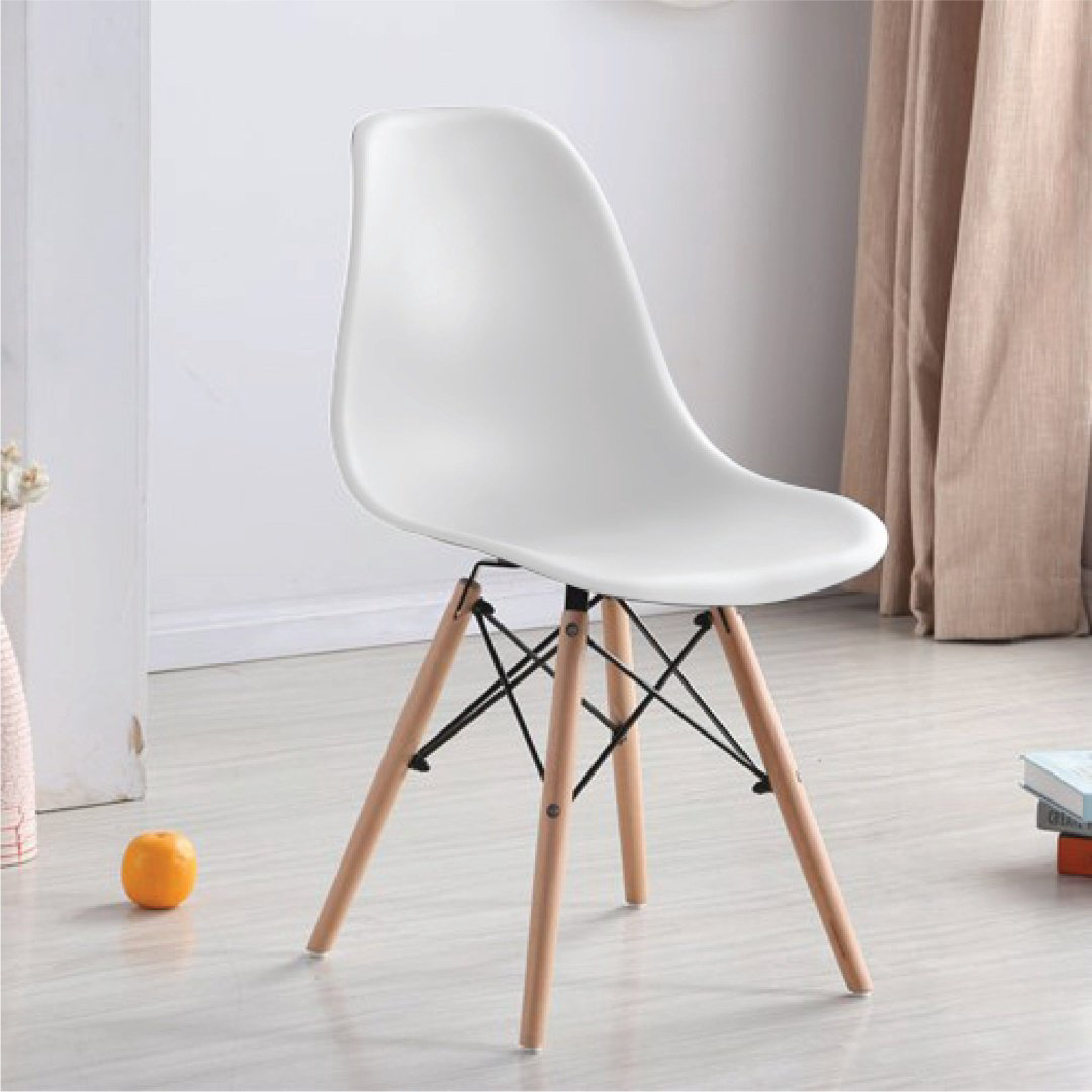 Стул DSW 00001, 81x50x25 см, белый купить,NaN