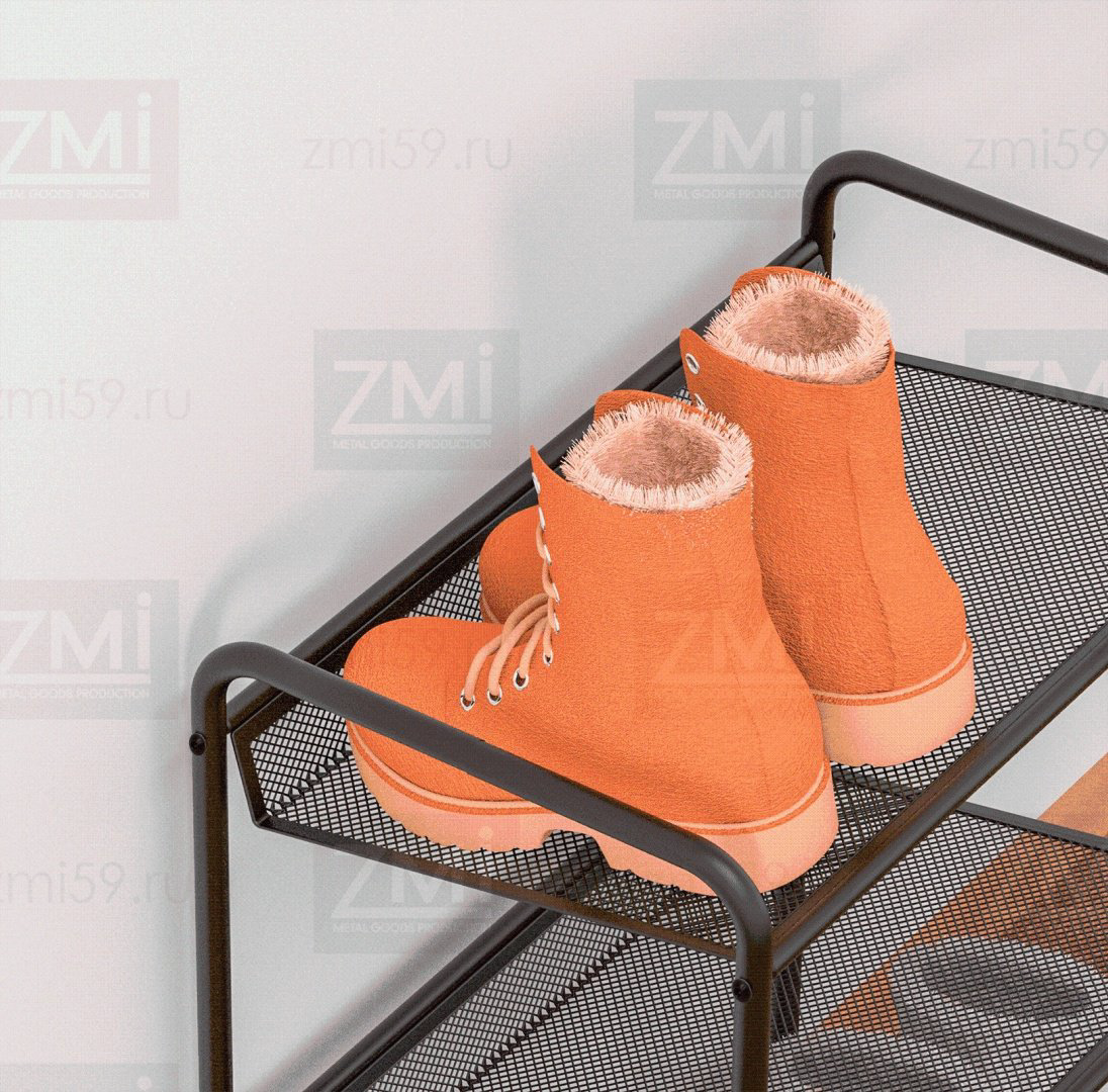 Обувница ЗМИ 45x27x60 см, металл купить,NaN
