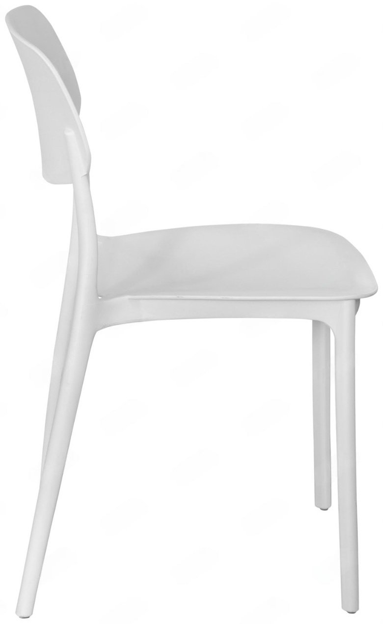 Стул S-0125, 79.5x47x40 см, белый