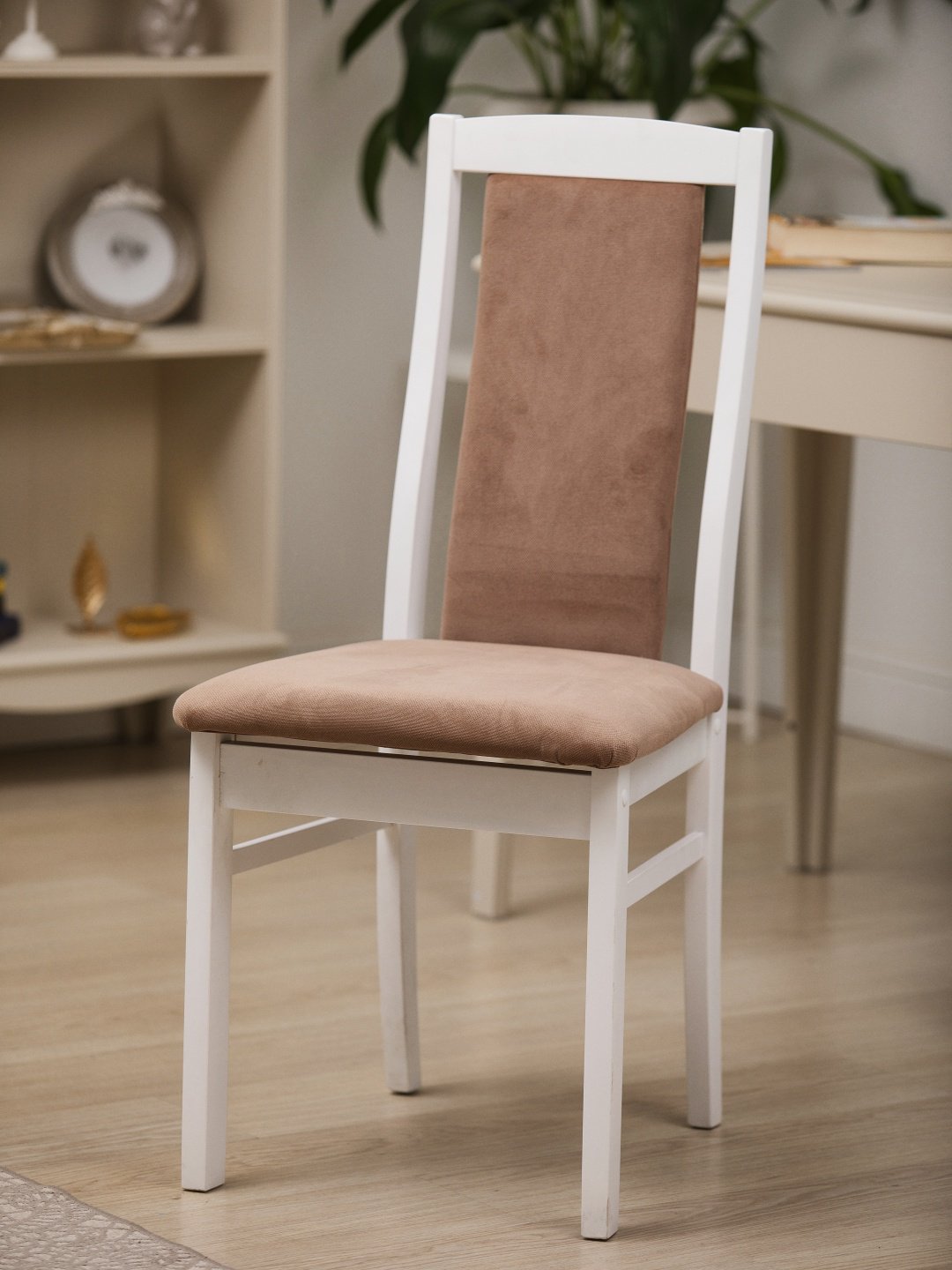 Стул Topaz Леон-2, 95x43x43 см, белый, светло-коричневый купить,NaN