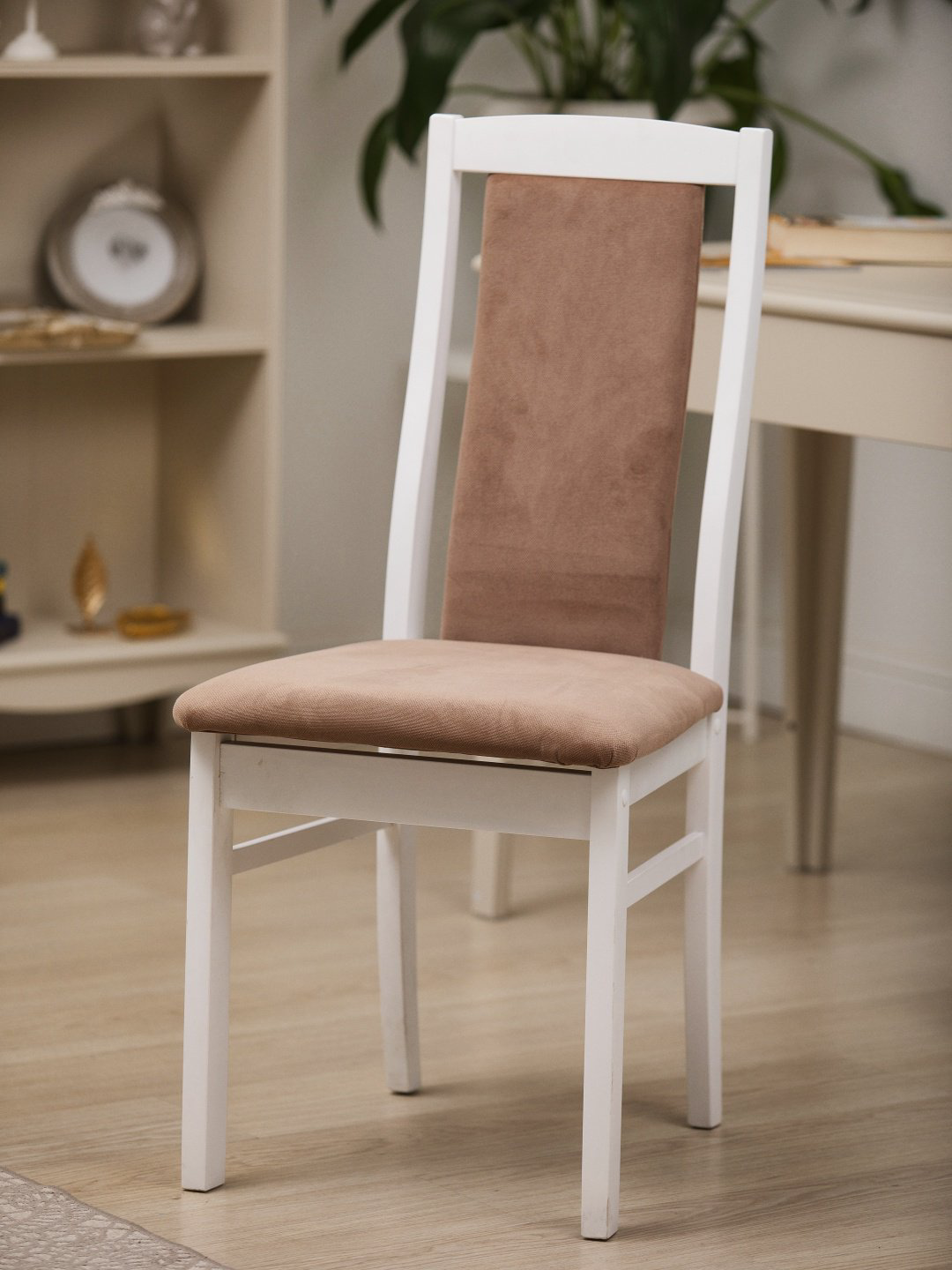 Стул Topaz Леон-2, 95x43x43 см, белый, светло-коричневый купить,NaN