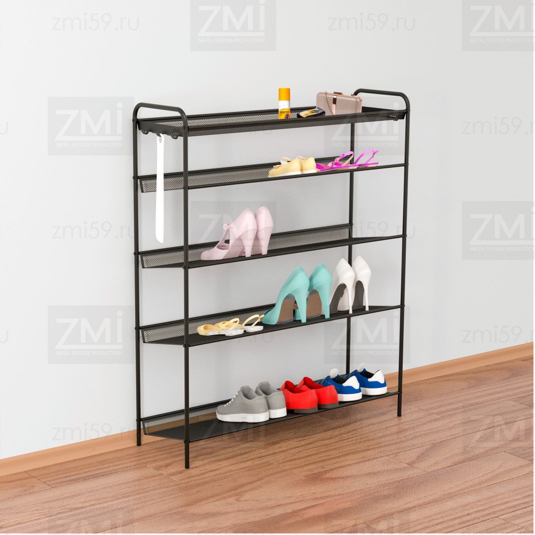 Обувница ЗМИ 87x26x106 см, металл купить,NaN