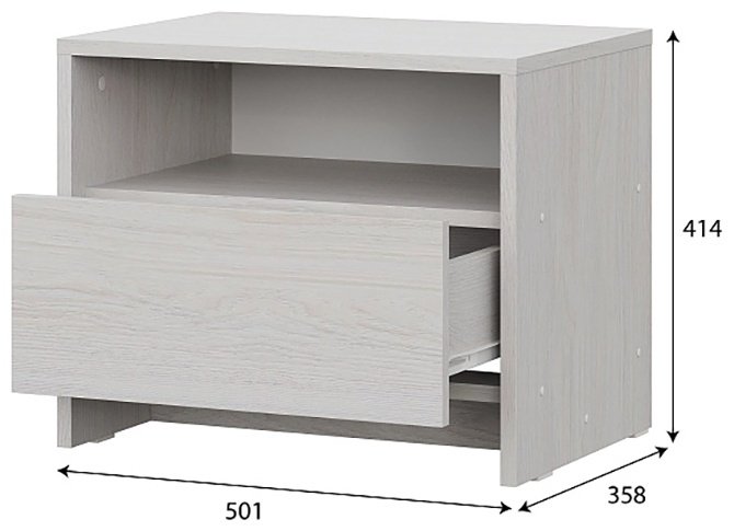 Тумба SV МСП 1, 50.1x41.4x35.8 см, бежевый купить,NaN