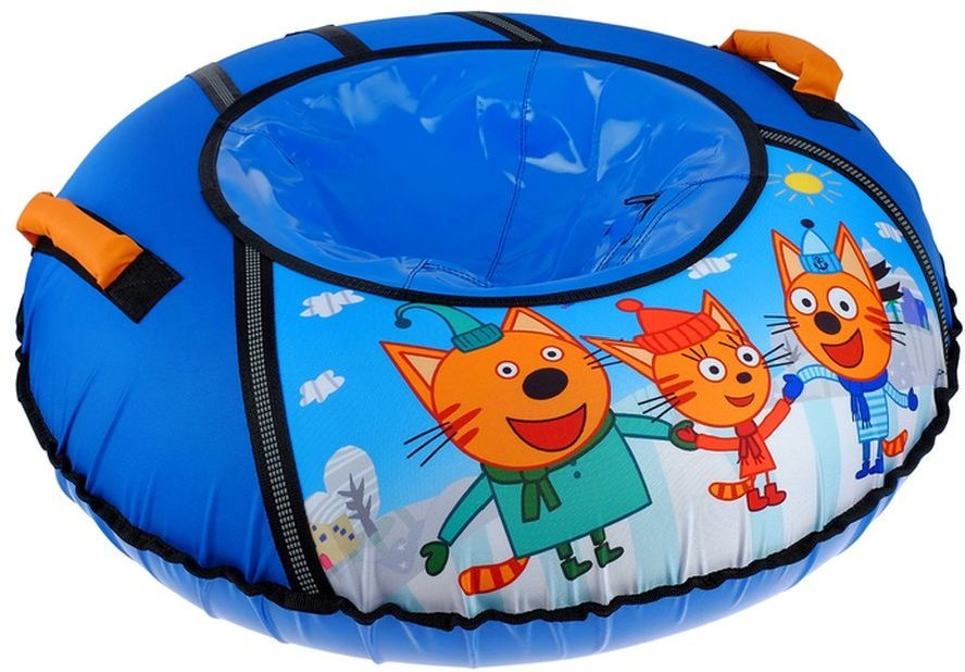 Тюбинг Три кота 90 см синий