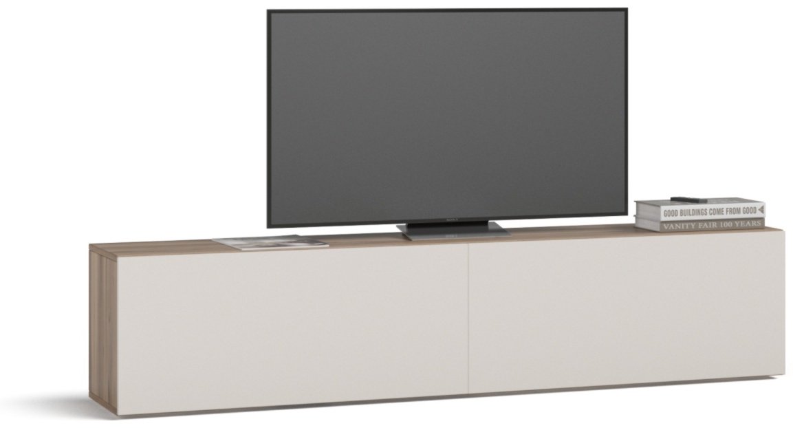 ТВ-тумба напольная Divan Boss BOSS QUADRO 180 lite, 180x42x30 см, ваниль купить,NaN