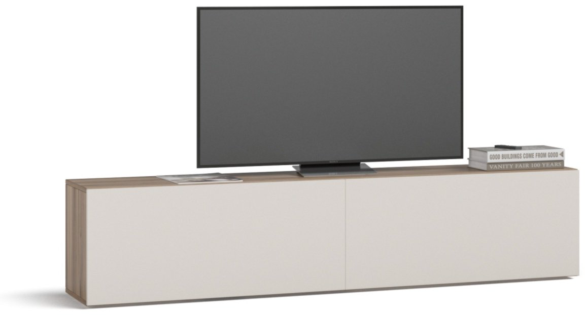 ТВ-тумба напольная Divan Boss BOSS QUADRO 180 lite, 180x42x30 см, ваниль купить,NaN